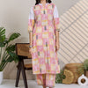 Indyancart IE Women Ethnic Motifs Printed Regular Pure Cotton Kurta with Trousers & Dupatta