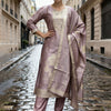 Dhiyona IE Women Regular Kurta with Trousers & With Dupatta