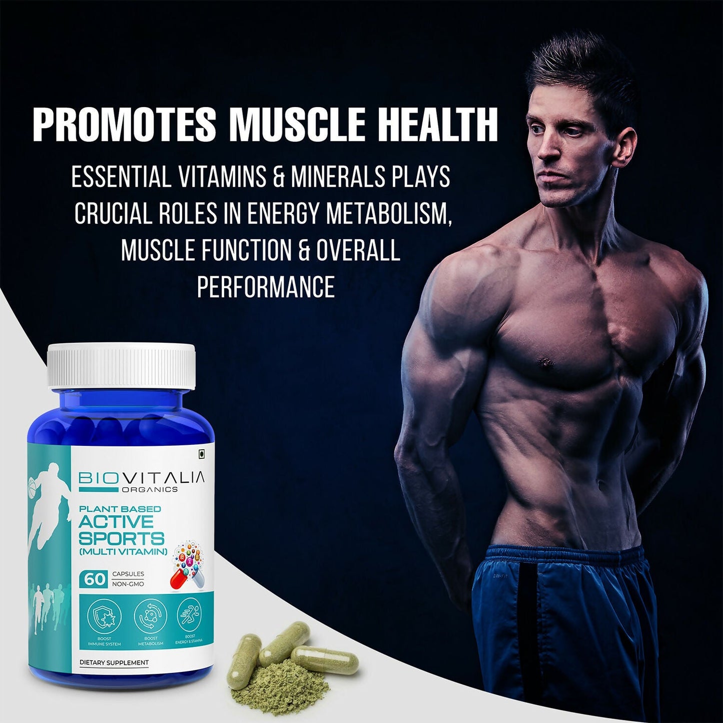 Biovitalia Organics Active Sports Capsules