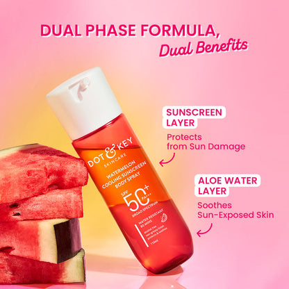 Dot & Key Watermelon Cooling Sunscreen Body Spray In-Vivo Tested SPF 50+ PA+++