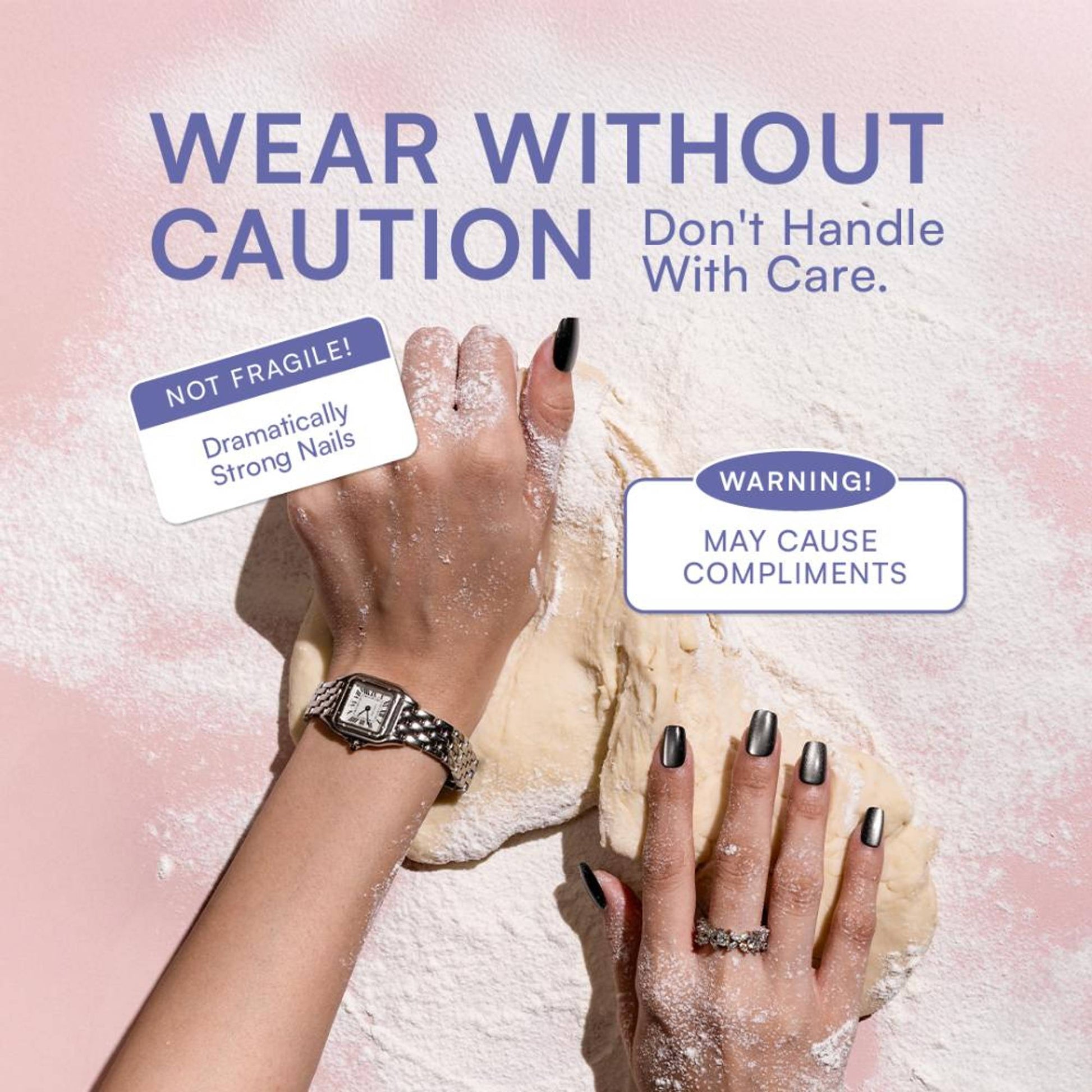 Gush Beauty Nailed It Reusable Luxury Press On Nails With Application Kit - Sea You Never