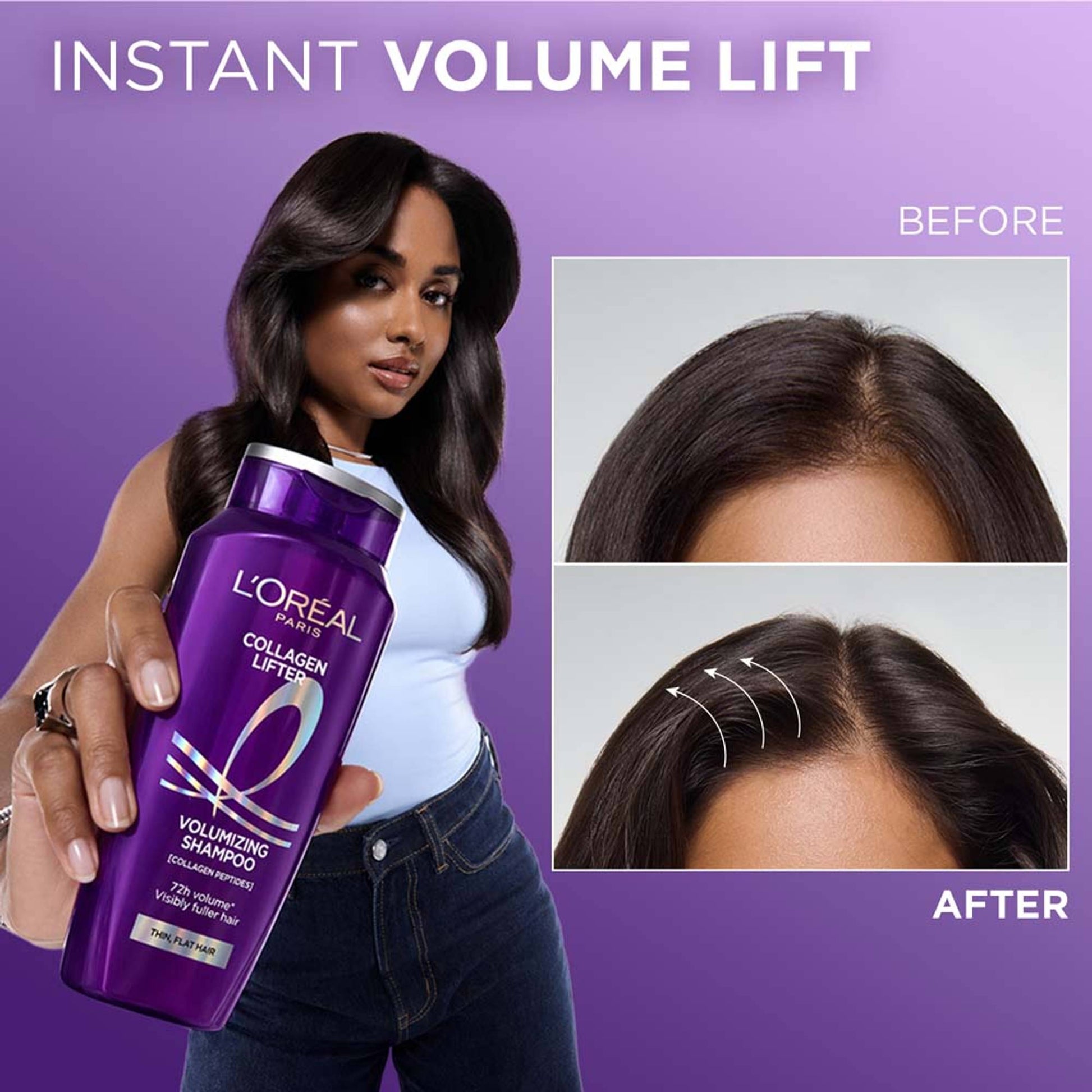 Collagen Lifter Volumizing Shampoo with Collagen Peptides for instant volume & thicker hair