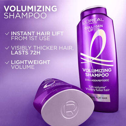 Collagen Lifter Volumizing Shampoo with Collagen Peptides for instant volume & thicker hair