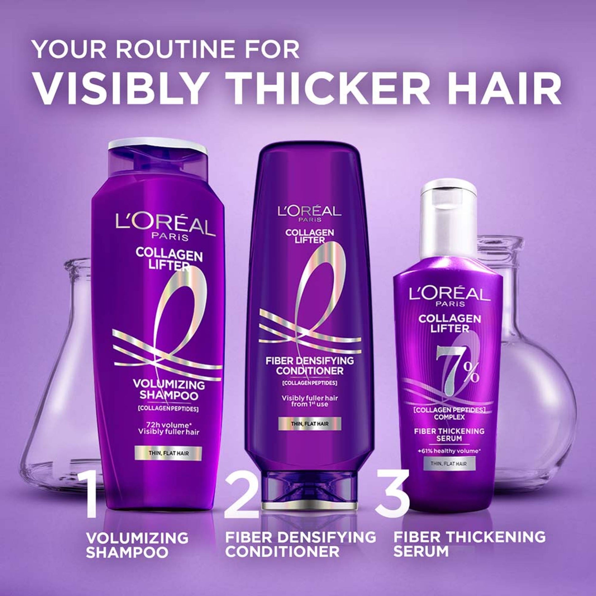 Collagen Lifter Volumizing Conditioner With Collagen Peptides For 72H Volume & Softer Hair