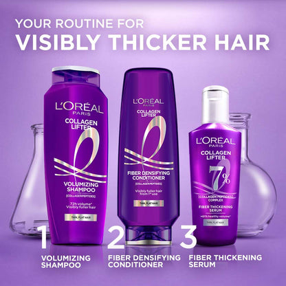Collagen Lifter Hair Thickening Serum with 7% Collagen Peptides for lightweight volume