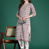 Dhiyona IE Paisley Printed Pure Cotton Kurta with Trousers