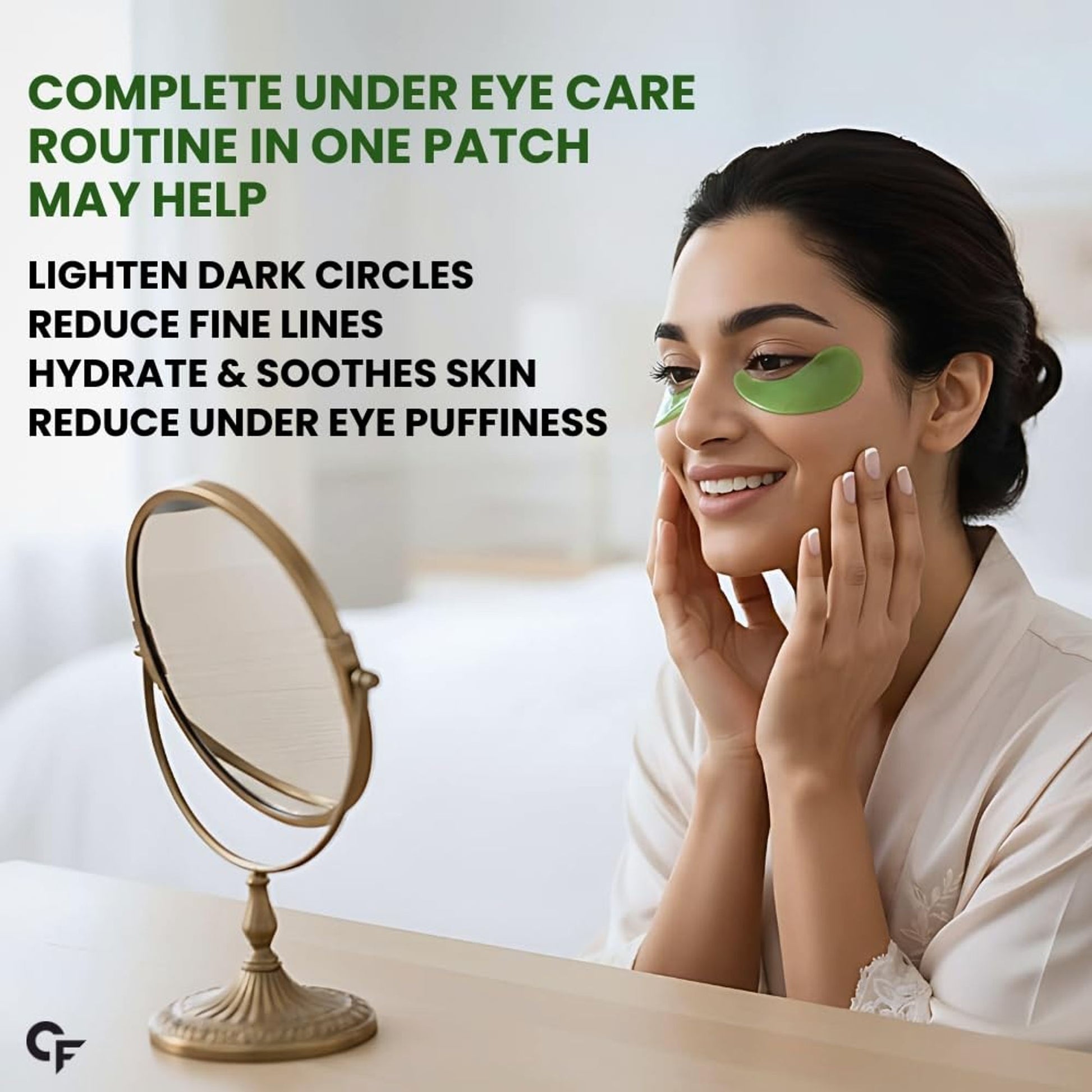 Carbamide Forte Under Eye Patches, Reduces Dark Circles, Puffiness & Fine Lines