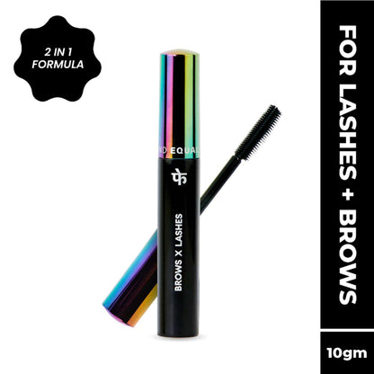 FAE Beauty Brash Volumizing & Lengthening Formula Dual Mascara and Brow Gel - Jet Black