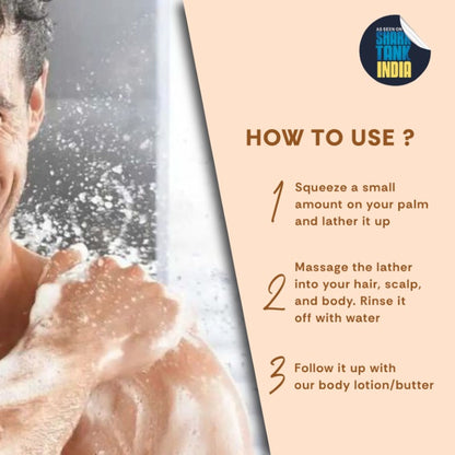 Mintree Organic Oud Body Wash for Dull, Dry & Tanned Skin with Ceramide|Shower Gel for Men&Women