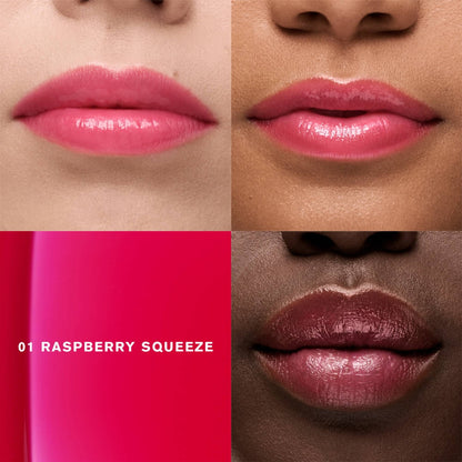 Estee Lauder Glossy Pout Tinted Lip Oil - 01 Raspberry Squeeze