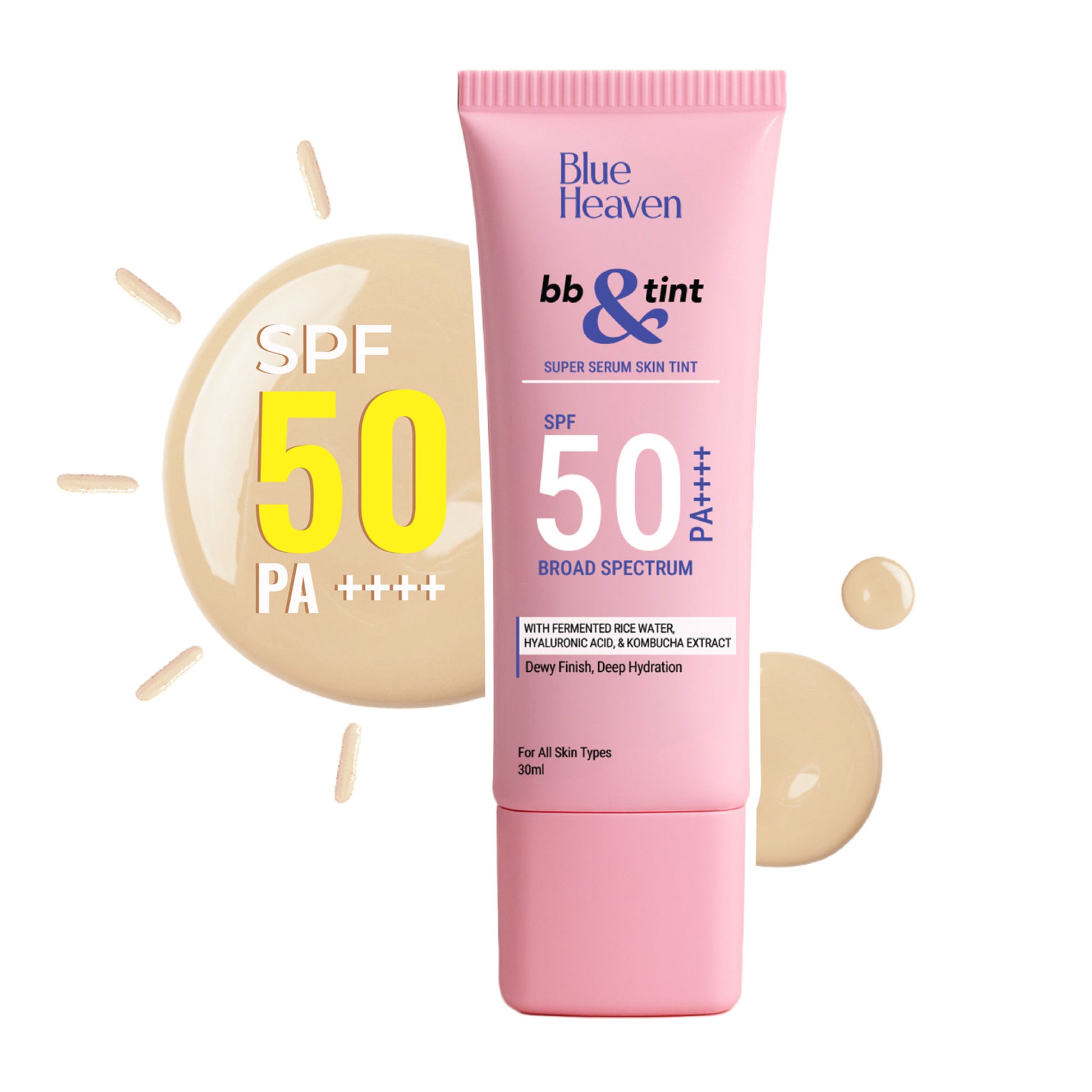 Blue Heaven BB & Tint BB Cream 4 In 1 Lightweight Foundation - Natural 104