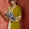 Dhiyona IE Indo era Printed A-Line Tunic & Trousers Co-Ord Set