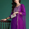 Dhiyona IE Ethnic Motifs Embroidered Regular Liva Kurta with Trousers & Dupatta