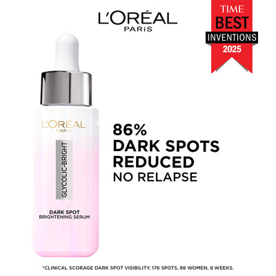 L'Oreal Paris Glycolic Bright 8% [Melasyl + Niacinamide] Face Serum for Brightening Dark Spots