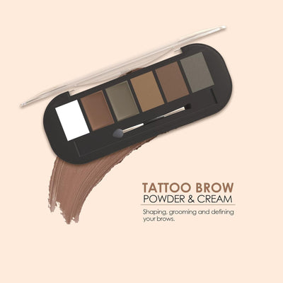 Shryoan Tattoo Brow Powder & Cream Eyebrow Palette - 1 A