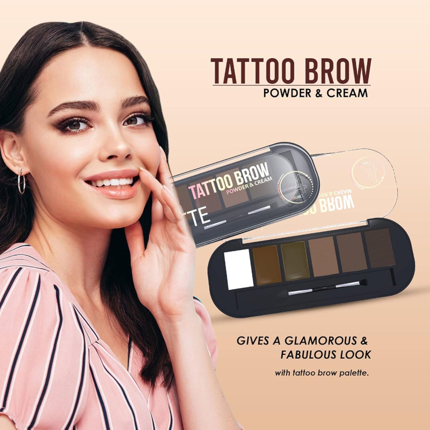 Shryoan Tattoo Brow Powder & Cream Eyebrow Palette - 2 A