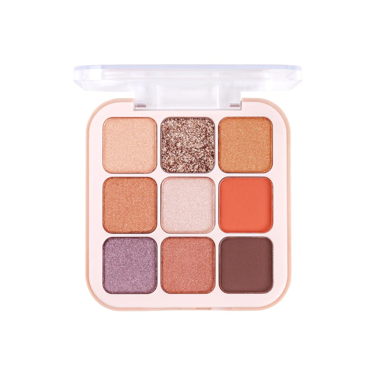 Shryoan Long Lasting My Eyes Up matte and shimmer eyeshadow palette featuring neutral and shimmering shades for eye makeup.