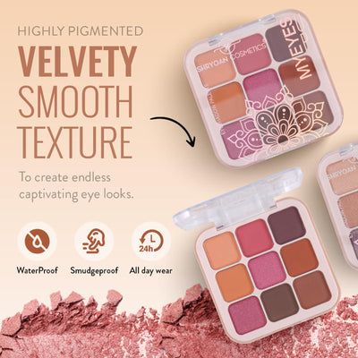 Shryoan Long Lasting My Eyes Up Matte & Shimmer Eyeshadow Palette - 2