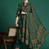 Dhiyona IE Floral Printed Pure Cotton Kurta With Trousers & Dupatta