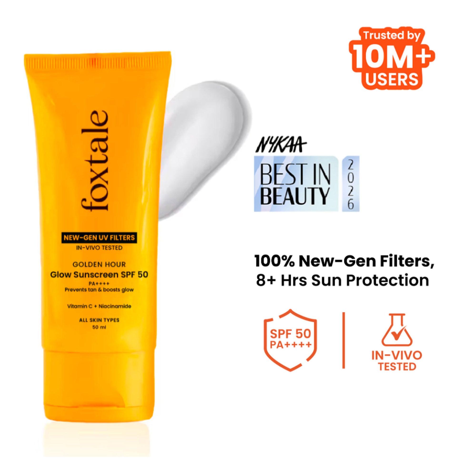 Foxtale SPF 50 Glow Sunscreen