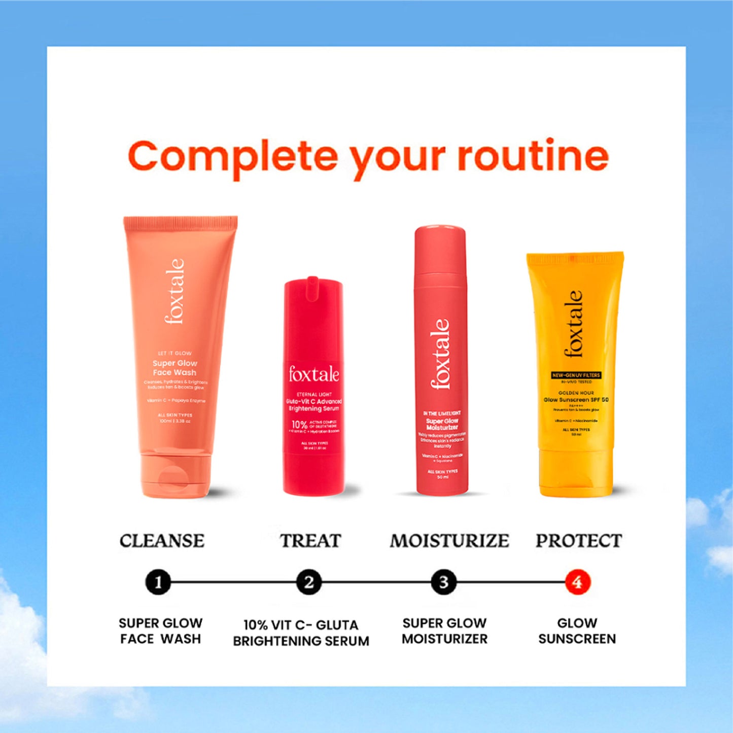 Foxtale SPF 50 Glow Sunscreen