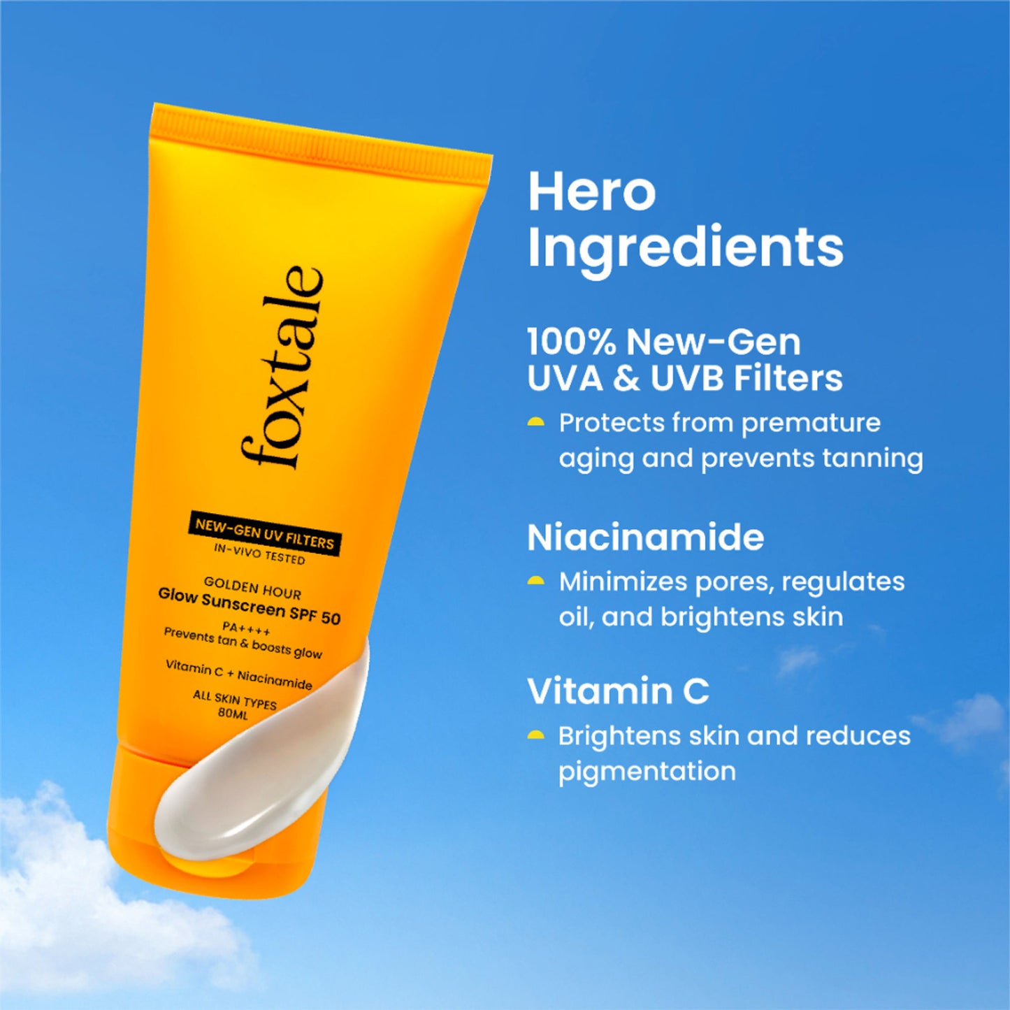 Foxtale SPF 50 Glow Sunscreen