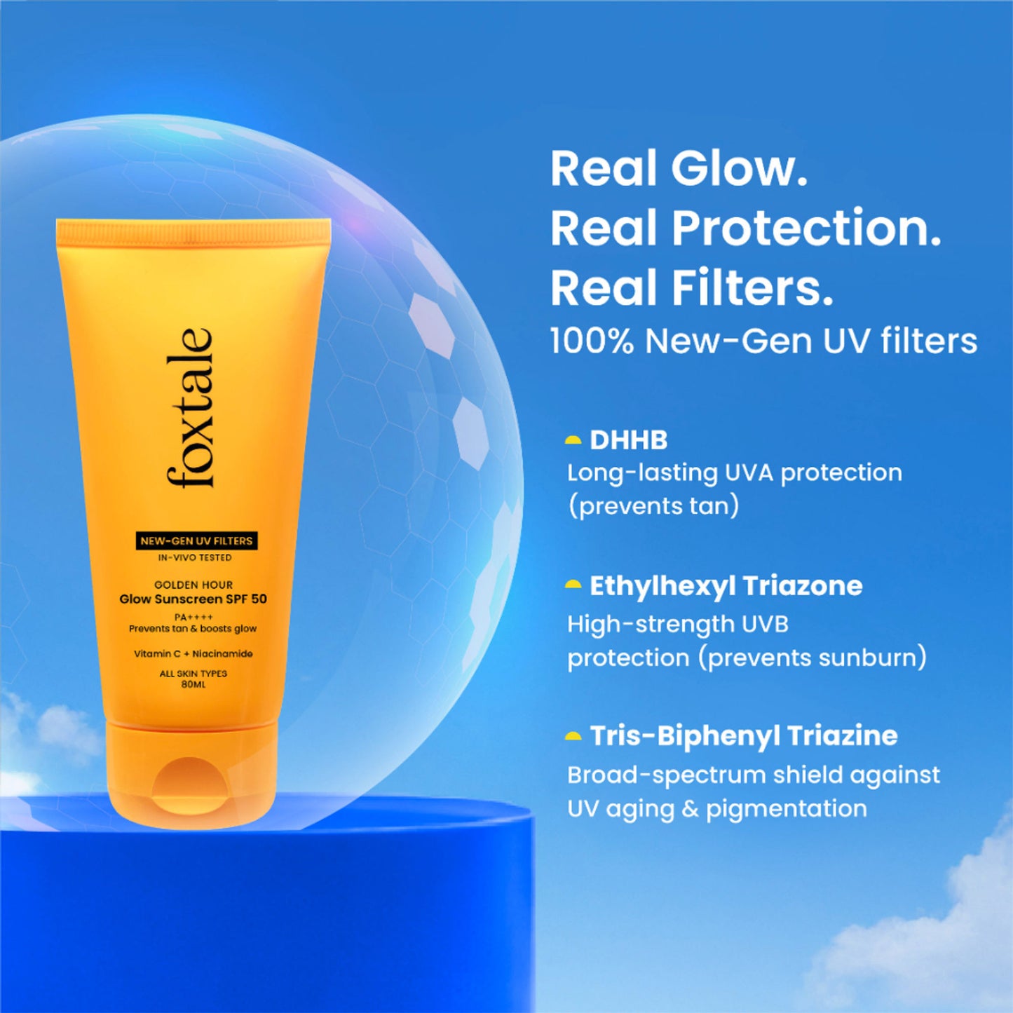 Foxtale SPF 50 Glow Sunscreen