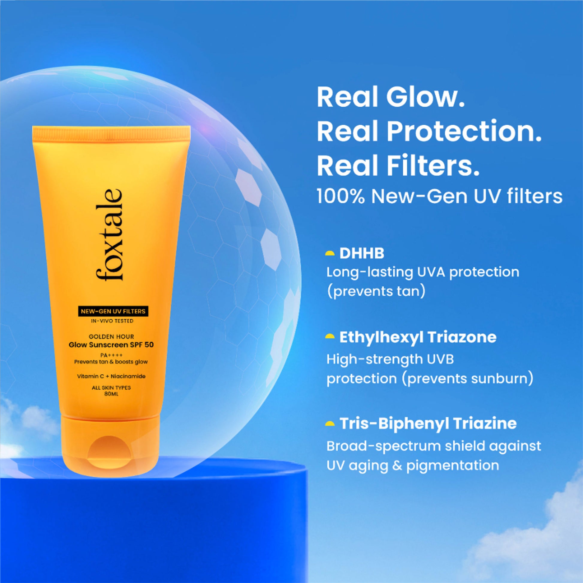 Foxtale SPF 50 Glow Sunscreen