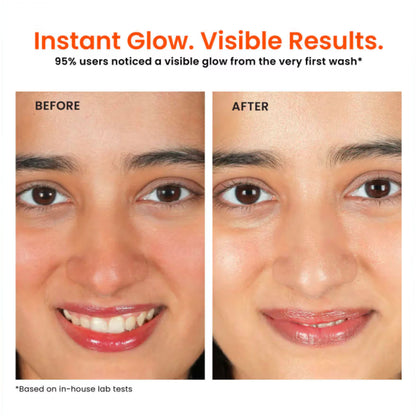 Foxtale Super Glow Face Wash with Papaya Enzyme & Vitamin C for Tan Removal & Glowing Skin