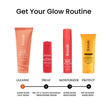 Foxtale Super Glow Face Wash with Papaya Enzyme & Vitamin C for Tan Removal & Glowing Skin