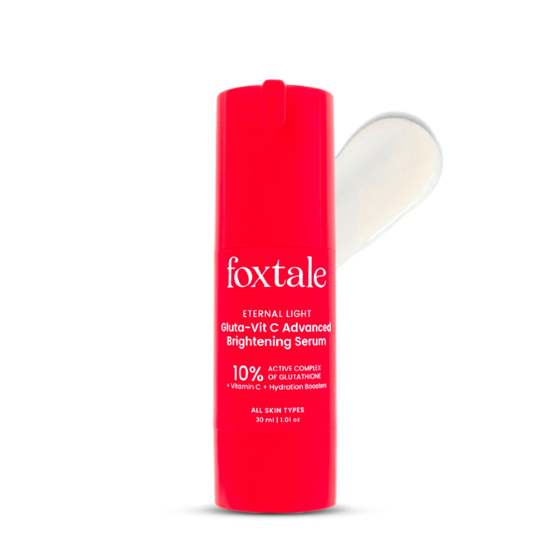 Foxtale 10% Vitamin C-Glutathione Brightening Face Serum For Glowing Skin, Dark Spots & Pigmentation