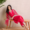 Dhiyona IE Women Ethnic Motifs Embroidered Regular Kurta with Trousers & With Dupatta