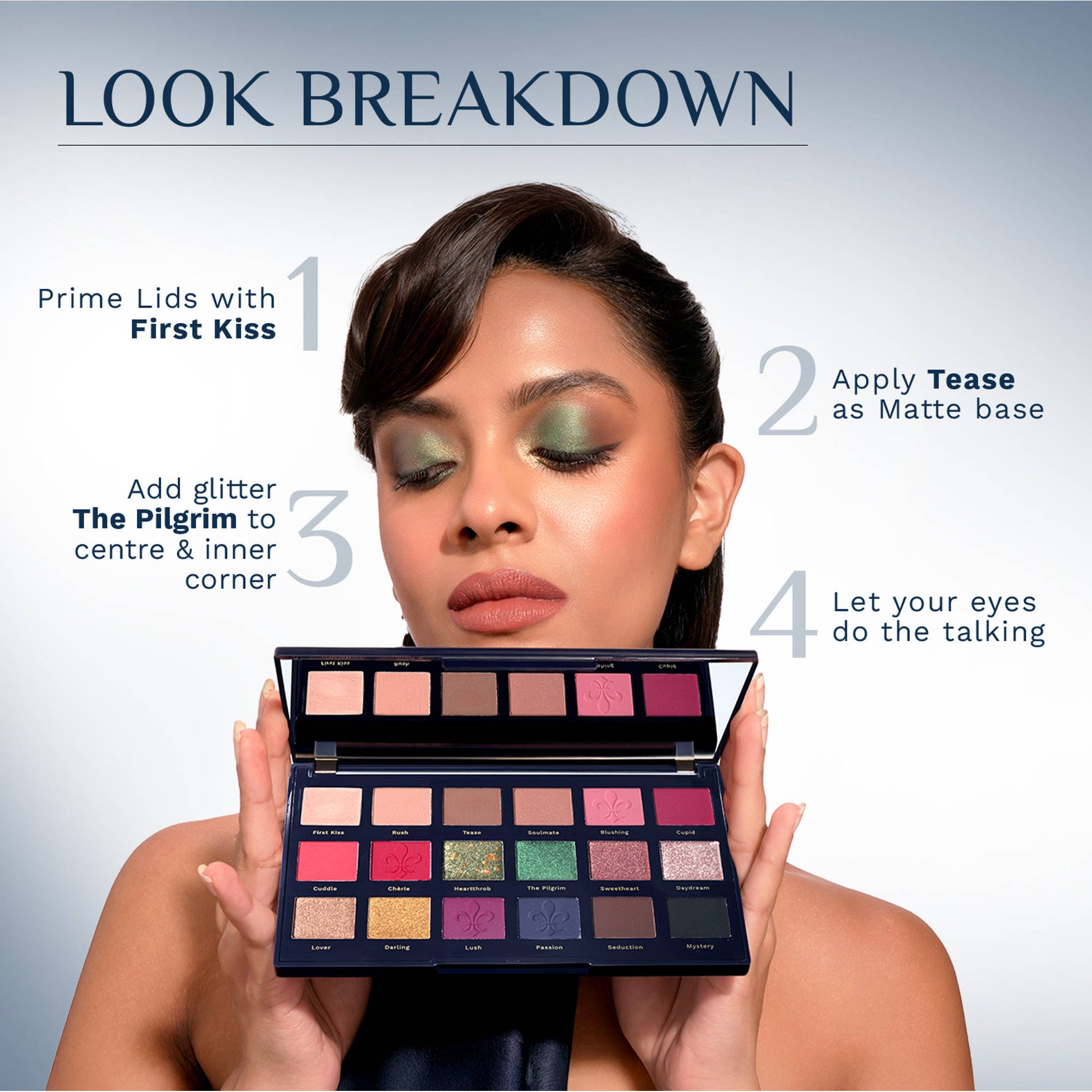 Pilgrim The French Collection Midnight In Paris 18-In-1 Eye-Shadow Palette - Multi