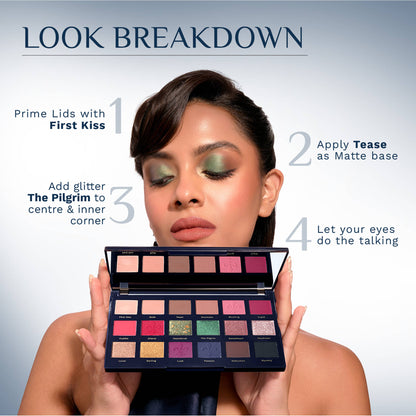 Pilgrim The French Collection Midnight In Paris 18-In-1 Eye-Shadow Palette - Multi