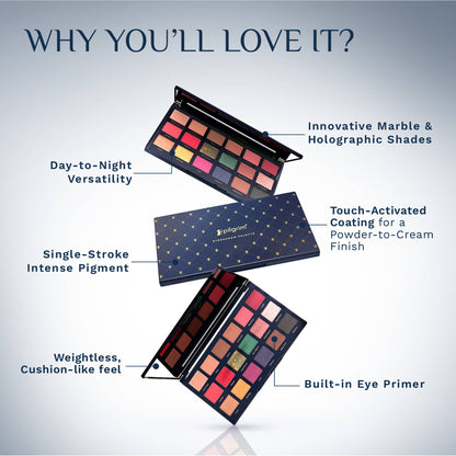 Pilgrim The French Collection Midnight In Paris 18-In-1 Eye-Shadow Palette - Multi
