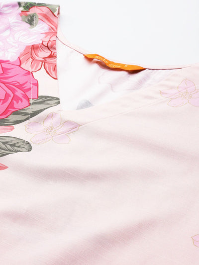 Dhiyona IE Floral Printed Kurta with Trousers