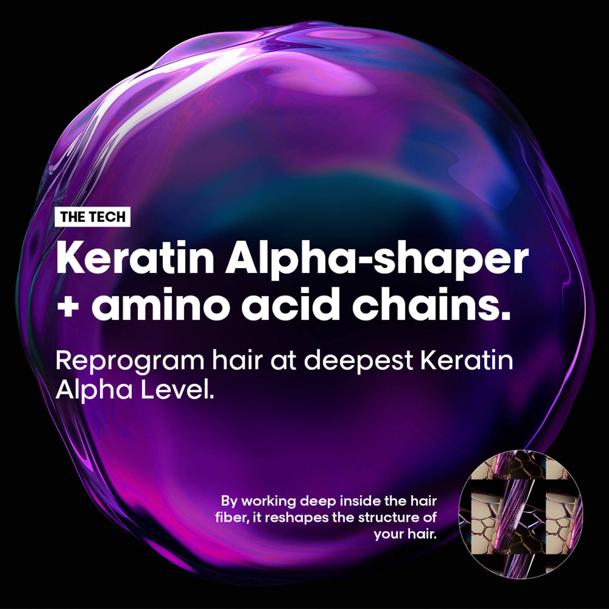 L'Oreal Professionnel Keratin Alpha Sleek Shampoo, Frizz Control and Smoothness for frizzy hair