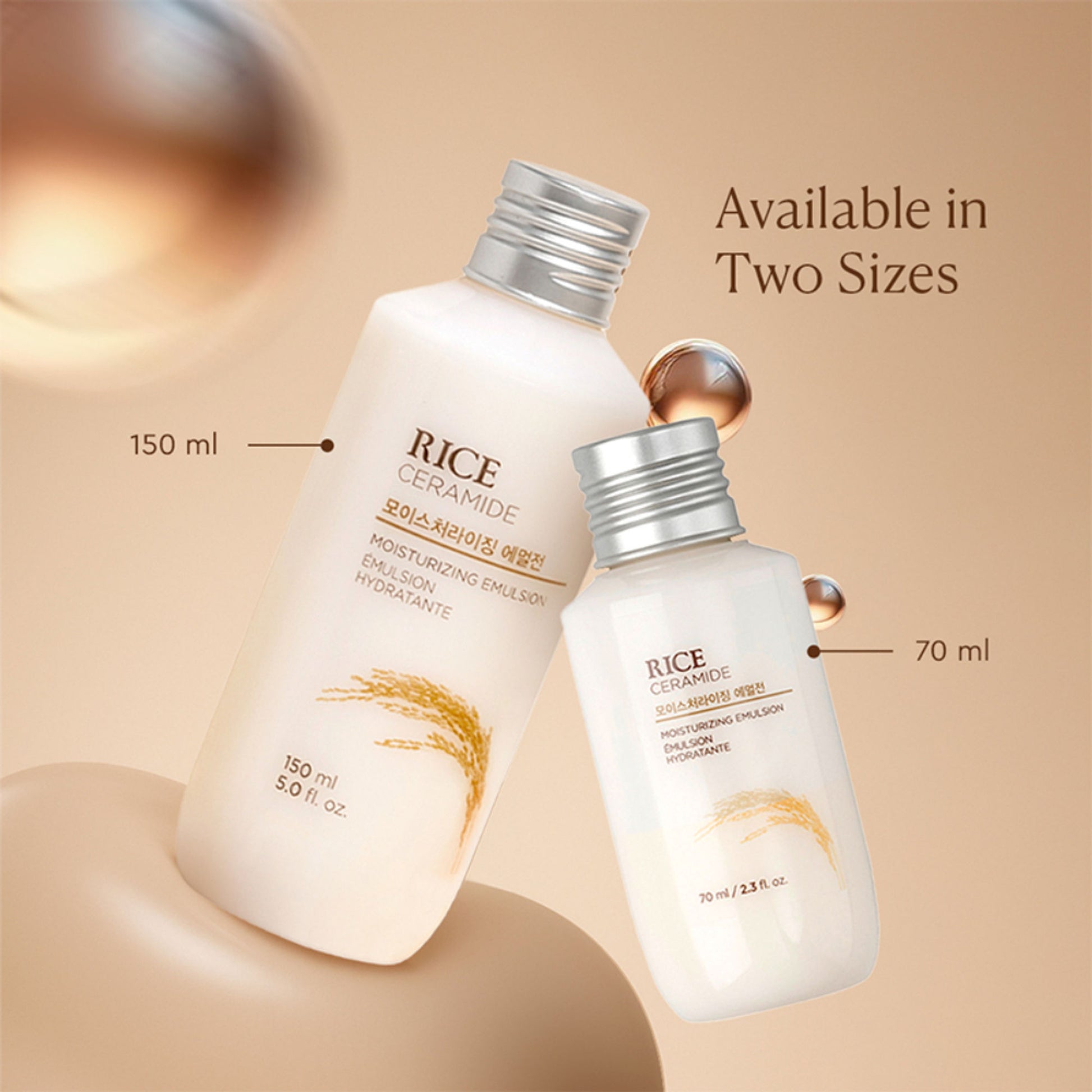 The Face Shop Rice & Ceramide Moisturizing Emulsion, Locks Skin Moisture & Strengthens Skin Barrier
