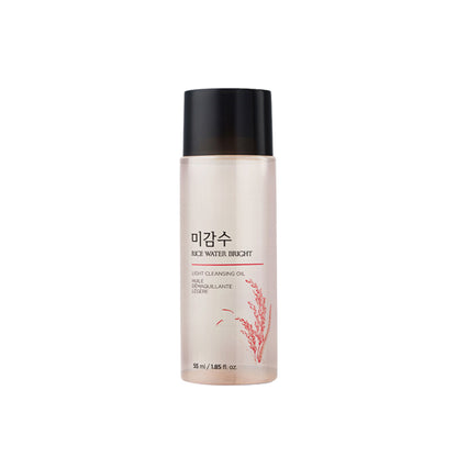 The Face Shop Rice Water Bright Light Cleansing Oil, Makeup Remover On Heavy Makeup & Impurities