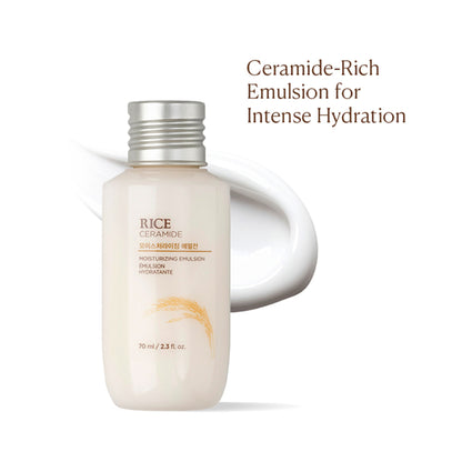 The Face Shop Rice & Ceramide Moisturizing Emulsion, Locks Skin Moisture & Strengthens Skin Barrier