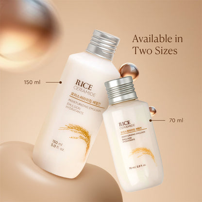 The Face Shop Rice & Ceramide Moisturizing Emulsion, Locks Skin Moisture & Strengthens Skin Barrier