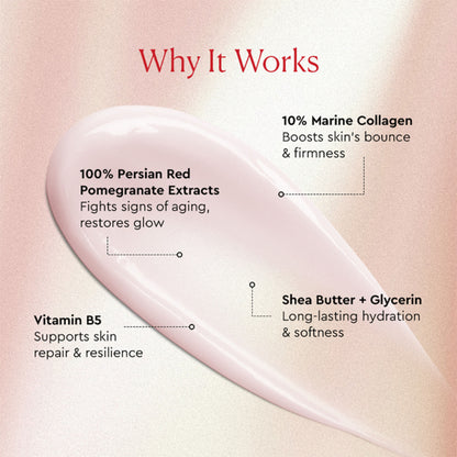 The Face Shop Pomegranate & 10% Collagen Korean Beauty Moisturizer - Anti Aging Day & Night Cream