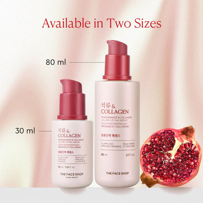 The Face Shop Pomegranate And Collagen Serum, With 10% Collagen & Hyaluronic Acid, For Skin Firming