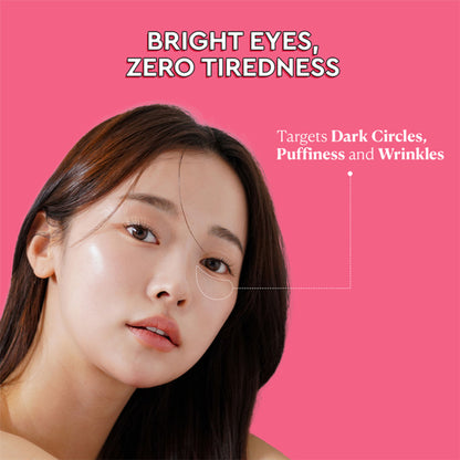 The Face Shop Rice Water Eye Cream with Niacinamide, Brightens & Moisturizes Under Eye Dark Circles