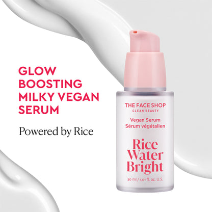 The Face Shop Rice Water Serum with Niacinamide & HA, Brightens Skin, Fades Blemishes & Acne Marks