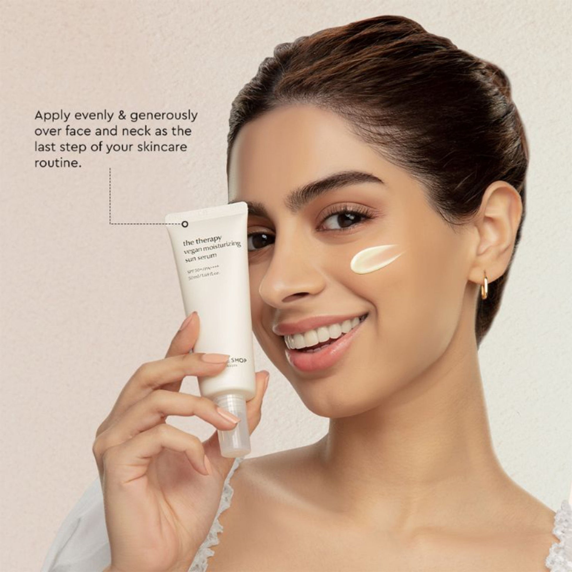 The Face Shop Vegan Korean Sunscreen Serum SPF 50+ PA++++ with Niacinamide