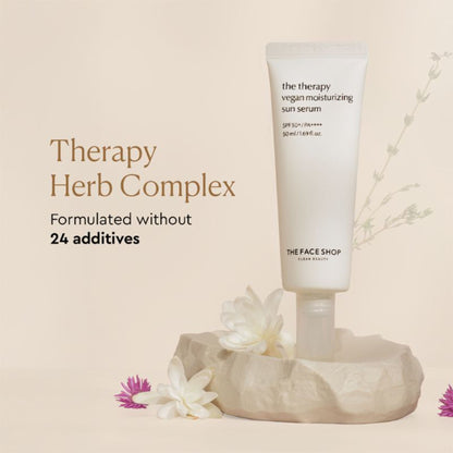 The Face Shop Vegan Korean Sunscreen Serum SPF 50+ PA++++ with Niacinamide