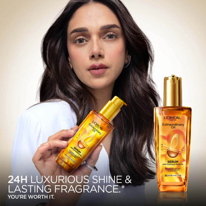 L'Oreal Paris Extraordinary Oil Hair Serum, Anti-Frizz Serum With UV Protection
