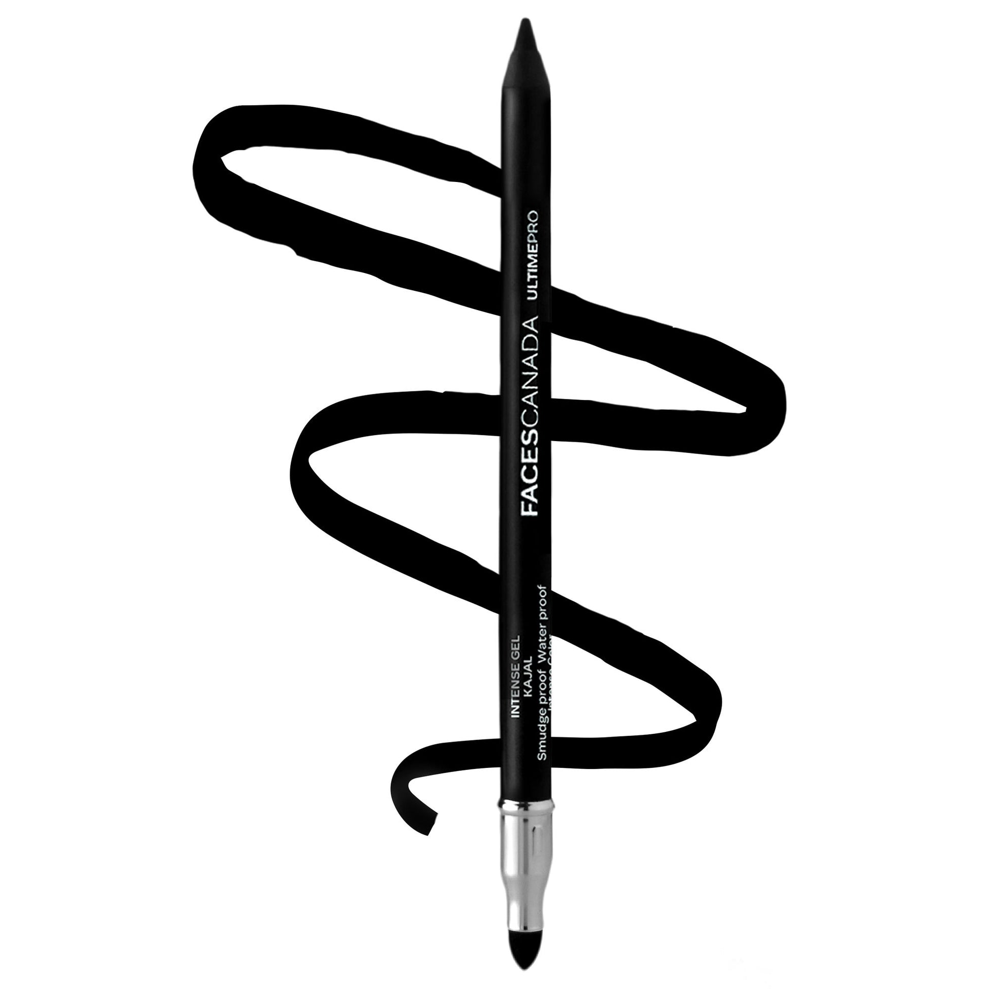 Faces Canada Ultime Pro Intense Gel Kajal With Smudger & Sharpener - Black