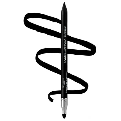 Faces Canada Ultime Pro Intense Gel Kajal With Smudger & Sharpener - Black